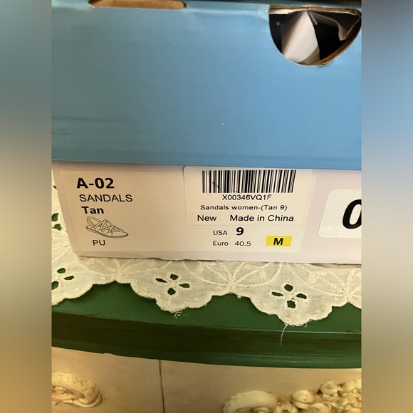 NIB Bestair Strappy Vegan “Leather” Sandals women size 9 Boho Brown Tan - Picture 6 of 9